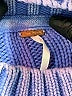 Free People Chevron-herringbone Blue Pullover Sweater Size M - photo 7