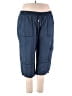 Lane Bryant 100% Lyocell Blue Cargo Pants Size 22 - 24 Plus - photo 1