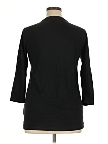 Lands' End 3/4 Sleeve Button-Down Shirt (view 2)