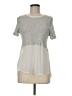 Monteau Silver Short Sleeve Top Size M - photo 1