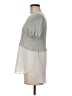 Monteau Silver Short Sleeve Top Size M - photo 5