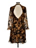 Whistles 100% Polyester Print Brown Cocktail Dress Size 10 - photo 2