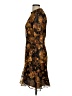 Whistles 100% Polyester Print Brown Cocktail Dress Size 10 - photo 5