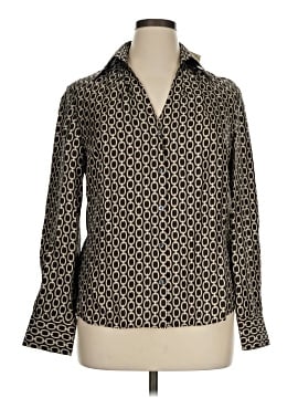 Ann Taylor Long Sleeve Silk Top