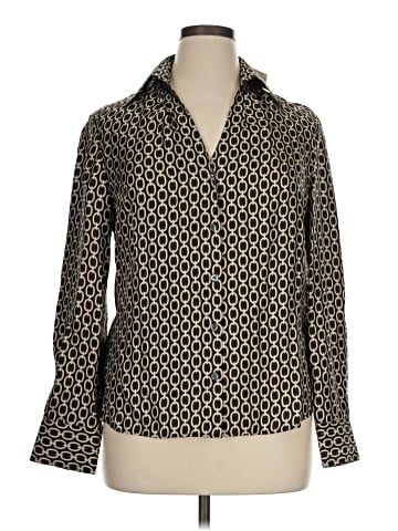 Ann Taylor Long Sleeve Silk Top (view 1)