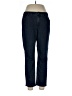 Coldwater Creek Chevron-herringbone Blue Jeans Size 12 - photo 1
