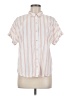 Universal Thread Stripes Pink Short Sleeve Button-Down Shirt Size M - photo 1