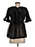 Maeve 100% Polyester Black 3/4 Sleeve Blouse Size S - photo 2