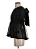 Maeve 100% Polyester Black 3/4 Sleeve Blouse Size S - photo 5