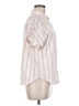 Universal Thread Stripes Pink Short Sleeve Button-Down Shirt Size M - photo 4