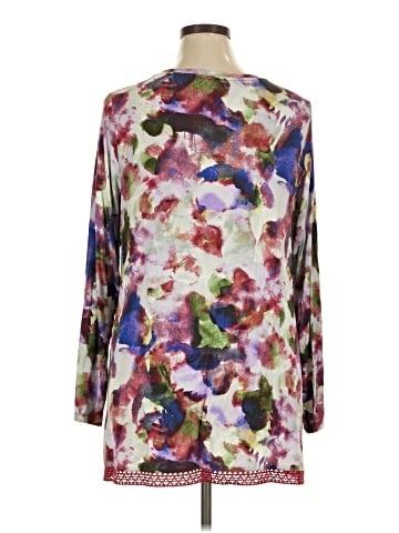 LOGO by Lori Goldstein 3/4 Sleeve Blouse (view 2)