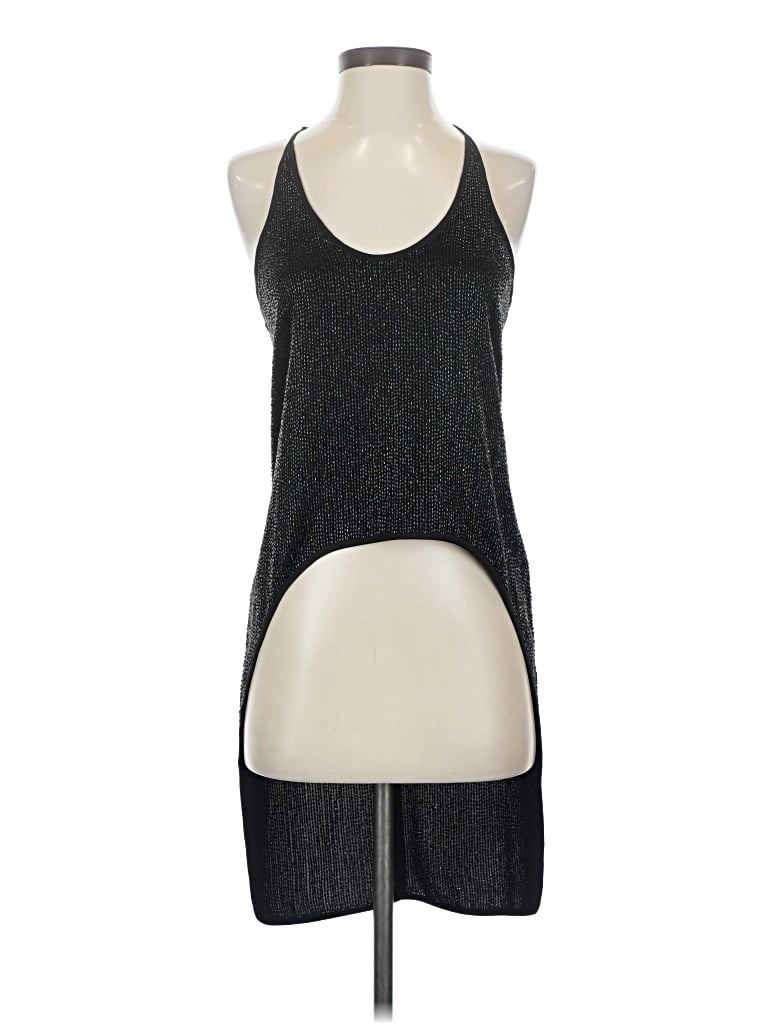 Pre-owned Halston Sleeveless Top Black Halter Neckline Tops