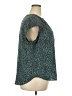 41Hawthorn Polka Dots Teal Short Sleeve Blouse Size 2X - photo 4
