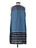 Ann Taylor LOFT 100% Polyester Stripes Blue Casual Dress Size S - photo 2