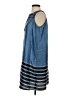 Ann Taylor LOFT 100% Polyester Stripes Blue Casual Dress Size S - photo 5