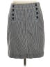 Talbots 100% Cotton Stripes Gray Casual Skirt Size 2 - photo 1