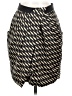 Fei Stripes Black Casual Skirt Size 2 - photo 1