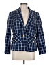 Escada Plaid Blue Blazer Size EU 40 / US 10 - photo 1