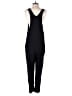 Eliot 100% Rayon Solid Black Jumpsuit Size S - photo 2