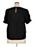 DKNY Black Short Sleeve Blouse Size XL - photo 2