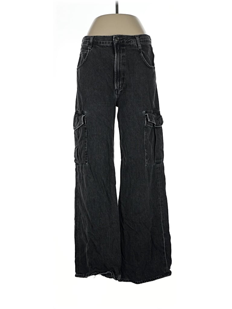Pre-owned Agolde Cargo Pants In Black