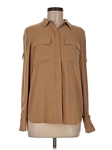 White House Black Market Long Sleeve Blouse (view 1)