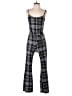 J for Justify Plaid Black Jumpsuit Size S - photo 1