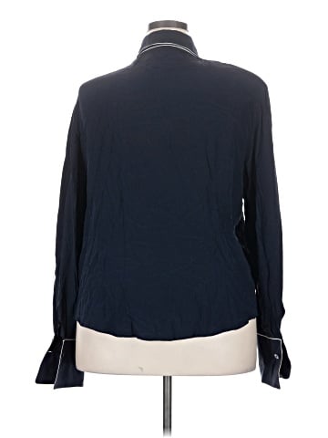 Linda Allard Ellen Tracy Long Sleeve Silk Top (view 2)