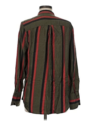 Equipment Long Sleeve Silk Top (view 2)