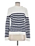 Lands' End 100% Cotton Stripes White Pullover Sweater Size M - photo 1