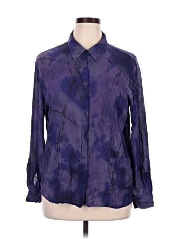 Chico's Design Long Sleeve Silk Top (view 1)