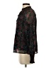 Saks Fifth Avenue 100% Polyester Floral Black Long Sleeve Blouse Size XS - photo 5