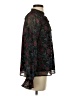 Saks Fifth Avenue 100% Polyester Floral Black Long Sleeve Blouse Size XS - photo 4