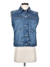 Lauren by Ralph Lauren 100% Cotton Blue Denim Vest Size S - photo 1