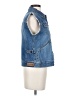 Lauren by Ralph Lauren 100% Cotton Blue Denim Vest Size S - photo 4