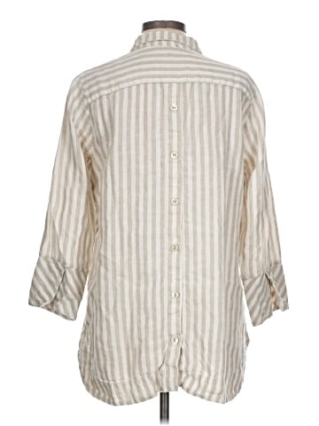 Boho Chic 3/4 Sleeve Button-Down Shirt (view 2)