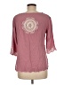 Solitaire 100% Rayon Pink 3/4 Sleeve Blouse Size M - photo 2