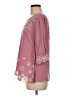 Solitaire 100% Rayon Pink 3/4 Sleeve Blouse Size M - photo 5