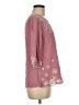 Solitaire 100% Rayon Pink 3/4 Sleeve Blouse Size M - photo 4
