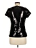 August Silk Black Short Sleeve Top Size M - photo 2