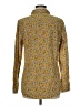 J. McLaughlin 100% Cotton Paisley Yellow Long Sleeve Button-Down Shirt Size M - photo 2