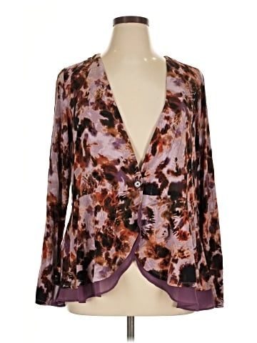 LOGO by Lori Goldstein Long Sleeve Blouse (view 1)