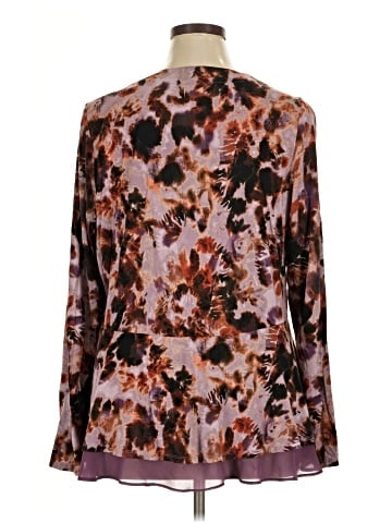 LOGO by Lori Goldstein Long Sleeve Blouse (view 2)