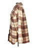 Steve Madden 100% Polyester Plaid Ivory Coat Size L - photo 5
