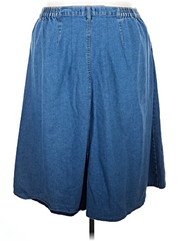 Woman Within Denim Skirt (view 2)