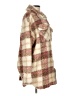 Steve Madden 100% Polyester Plaid Ivory Coat Size L - photo 4