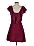 BCBGeneration 100% Polyester Solid Burgundy Cocktail Dress Size 4 - photo 2