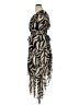 Kensie Animal Print Zebra Print Black Cocktail Dress Size 14 - photo 5