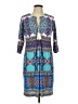 Sandra Darren Paisley Blue Casual Dress Size 12 (petite) - photo 1