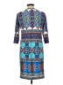 Sandra Darren Paisley Blue Casual Dress Size 12 (petite) - photo 2